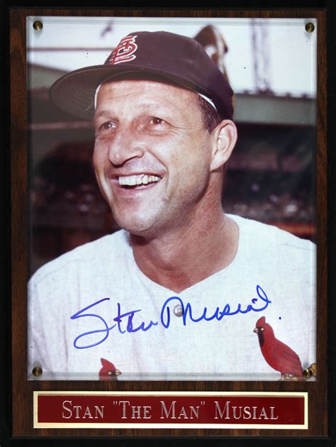 Lot Detail 1941 63 Signed St Louis Cardinals Stan Musial Framed