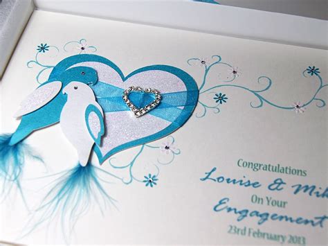 Duet Luxury Handmade Engagement Card