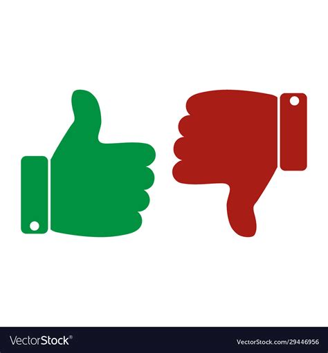 Thumbs Up And Down Icon Royalty Free Vector Image Hot Sex Picture