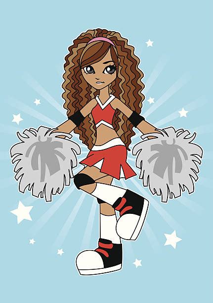 Best Young Black Cheerleaders Illustrations Royalty Free Vector