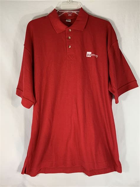 JCPENNEY Red Employee Uniform Polo Shirt Retail Store… - Gem