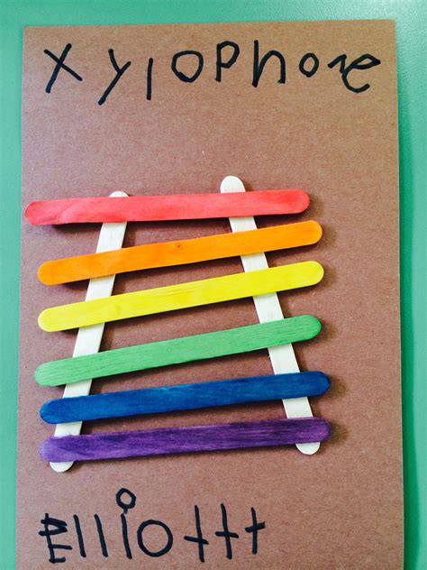 Popsicle Stick Xylophone Music Crafts Preschool Preschool Music
