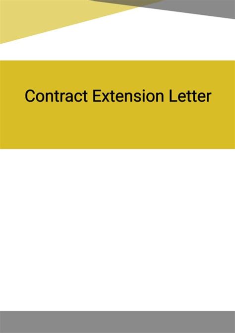 Contract Extension Letter Template In Word Doc Renewal Docpro