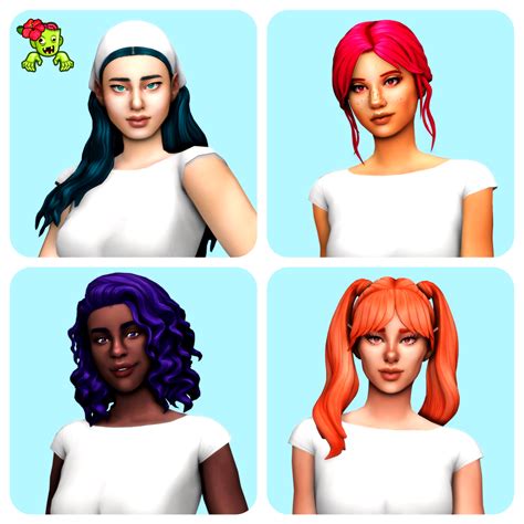 Hula Zombie S Recolors Simstroubles Olympia Hair Recolor Meshes My
