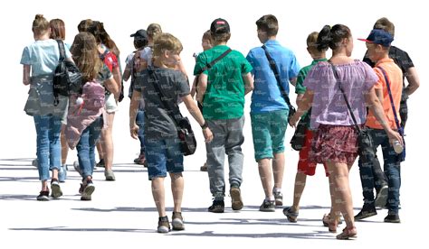group of young people walking in the summer - VIShopper