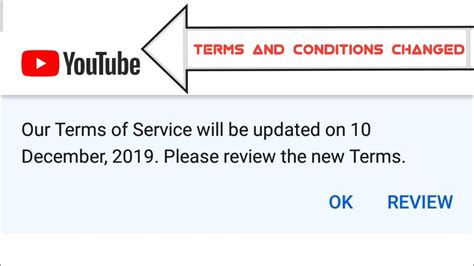 Youtube Terms Of Service Changed Drastically 10 December 2019 Youtube