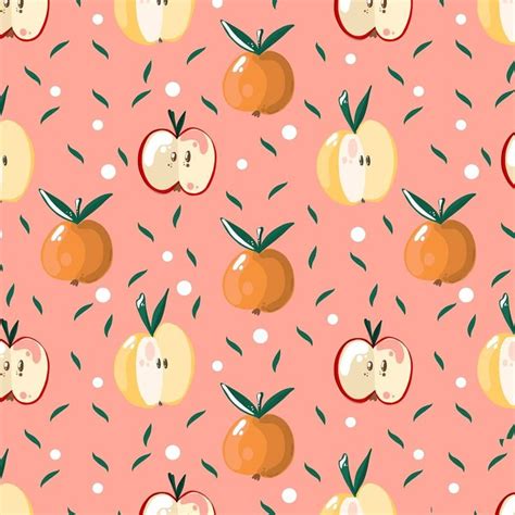 Tutti Frutti 🍎🍏 Art Draw Fruits Apple Applepattern Leaf Pattern