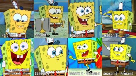 The Changes Of Spongebob Characters Over The Years Part 1 Spongebob