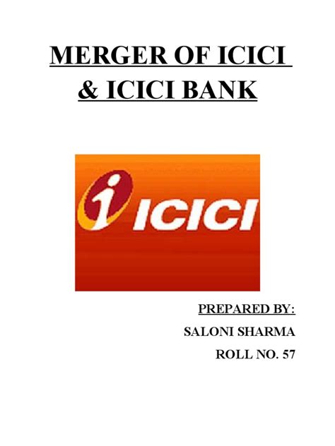 Welcome to icici bank hong kong branch. Merger of Icici and Icici Bank | Mergers And Acquisitions ...