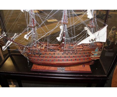 Royal Louis France 1779 Hand Crafted Tall Ship 38 L X 12 W X 34 H