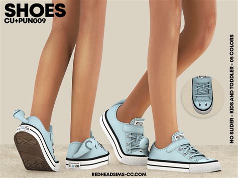 Cupu Shoes N009 No Slider Kids And Toddler Redheadsims Cc