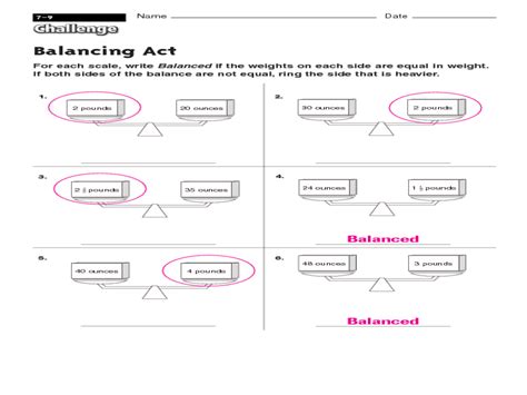 Weight And Balance Worksheet