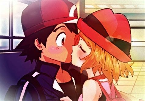 Amourshippingsatosere In 2020 With Images Pokemon Ash And Serena
