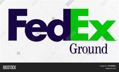 Fedex Ground Sign Logo Image And Photo Free Trial Bigstock