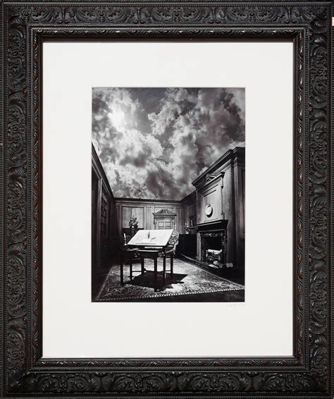 Jerry N Uelsmann Untitled Philosophers Desk Black And White