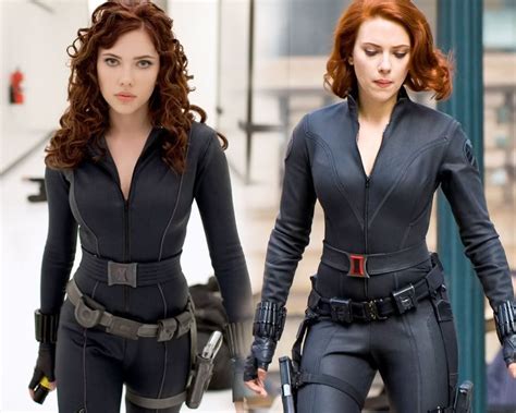 Iron man 2 black widow stunt s.h.i.e.l.d. Avengers the movie | costume changes from the original to ...