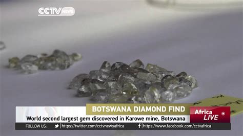 world second largest gem discovered in karowe mine botswana youtube