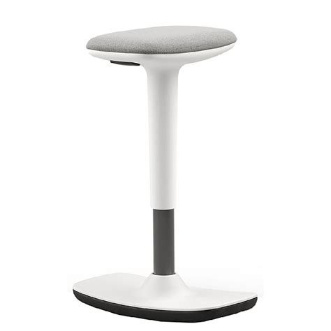 Perch White Sit Stand Stool Stools