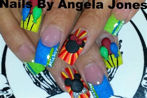 Acrylic Nails By Angela Jones Nail Art Disney Disney Nails Nail Designs