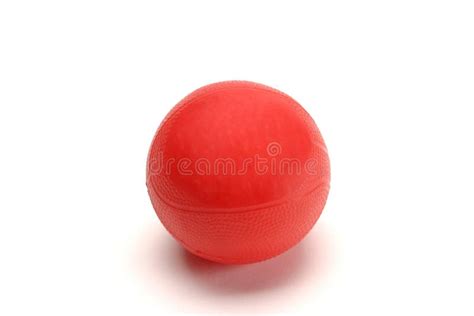 Red Rubber Ball Stock Photo Image Of Round Sphere Isolated 278766