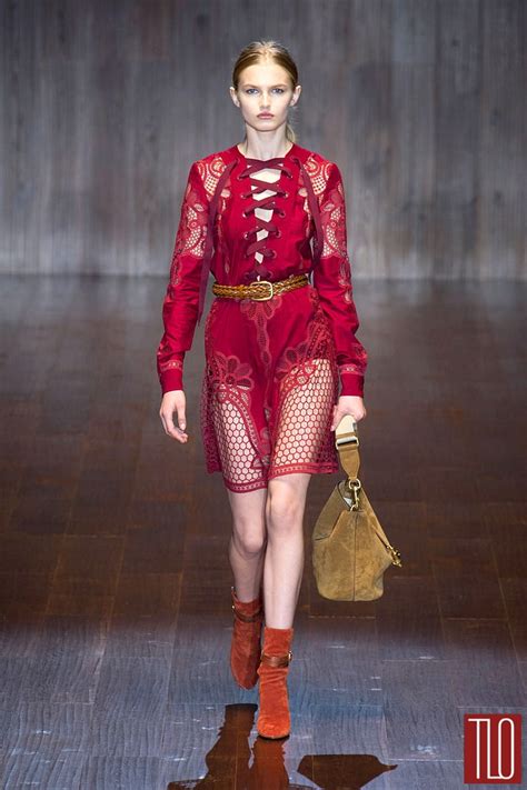 Anja rubik lingerie runway fashion*model elsa*hosk catwalk. Gucci Spring 2015 Collection | Tom + Lorenzo