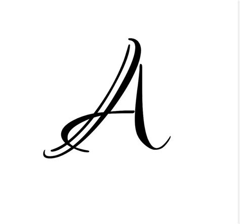 A Letter Tattoo Lettering Fonts Fancy Letters Hand Lettering Alphabet