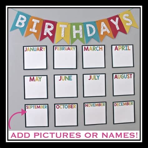 Birthday Board Bulletin Display Birthday Board Classroom Classroom