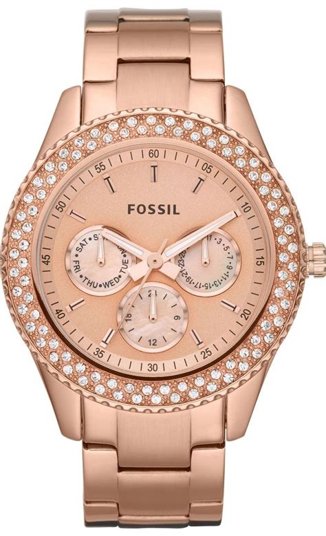 Fossil Watch Fossil Women S ES3003 Stainless Steel Analog Pink Dial