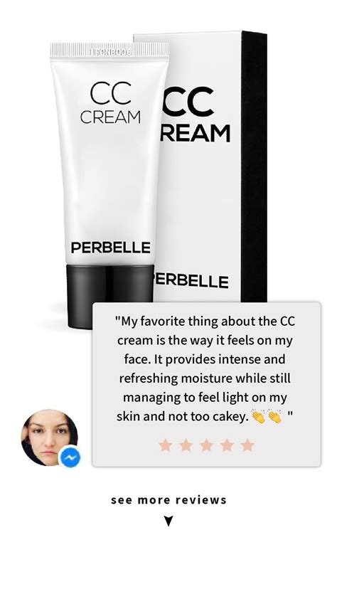 Perbelle Cosmetics Skin Tone Adjusting Cc Cream Brighten Skin Tone