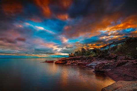 Cloudy Sunset Minnesota Lake Superior By Likehe On 500px