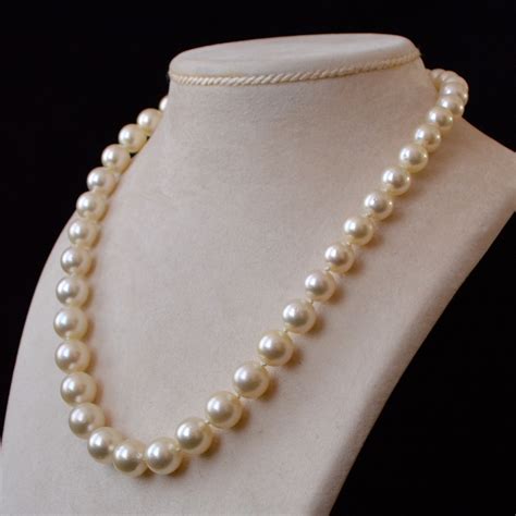 Cream White South Sea Pearl Necklace Mm Rocks And Clocks