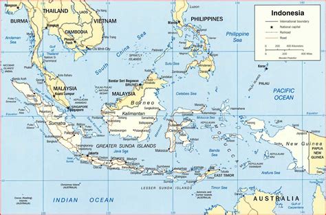 Peta Wilayah Negara Indonesia