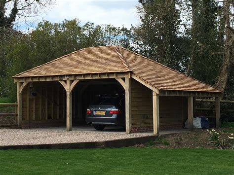 Prime oak specialise in the design and manufacture of beautiful oak frame structures, from garden rooms and orangeries to garages and annexes. Oak framed carports - Oaksmiths