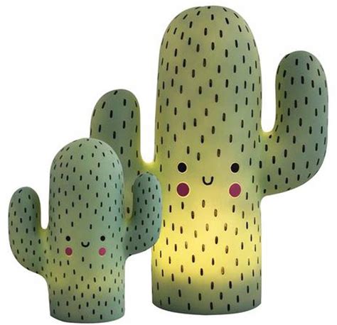 It is prepared from natural wooden veneer strips. Love Frankie Super Cute Kawaii Happy Cactus Lamp ...