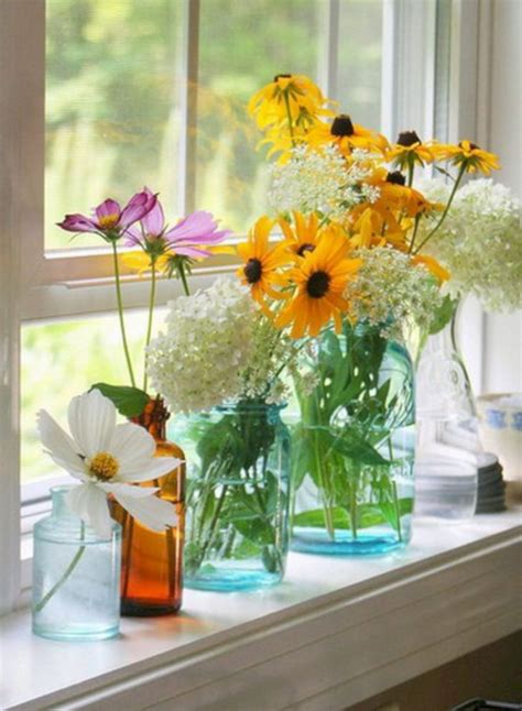 Make A Beautiful Home With 25 Flowers On Window Sills