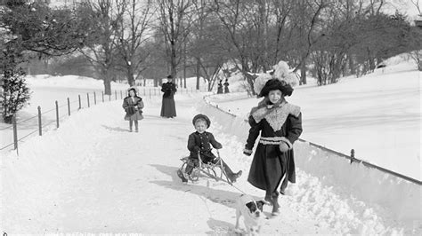 Winter Wonderland In Black And White Vintage New York Snow Photos