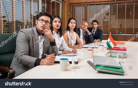 Indian Business People Corporate Culture Working Stock Photo 595151153