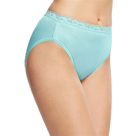 Hanes Womens Nylon Hi Cut Panties 6 Pack Style Pp73as