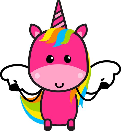 Pink Unicorn Clipart Png The Toon Company