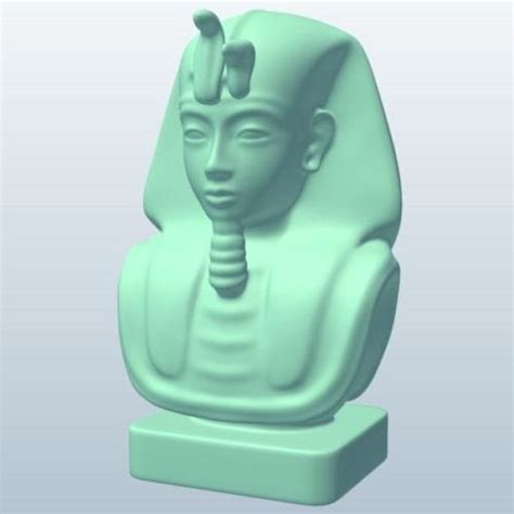 bust egyptian pharaoh Ücretsiz 3d model obj stl open3dmodel