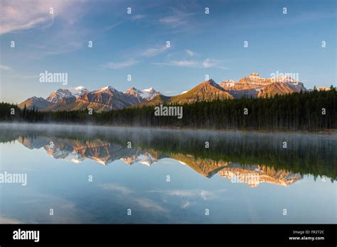 Herbert Lake Bow Range Banff National Park Canadian Rocky Mountains