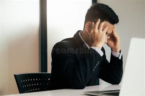 Stressed Overwork Business Man In The Office Stock Image Image Of