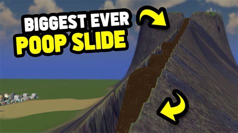 Biggest Poop Slide Ever In Cities Skylines Youtube