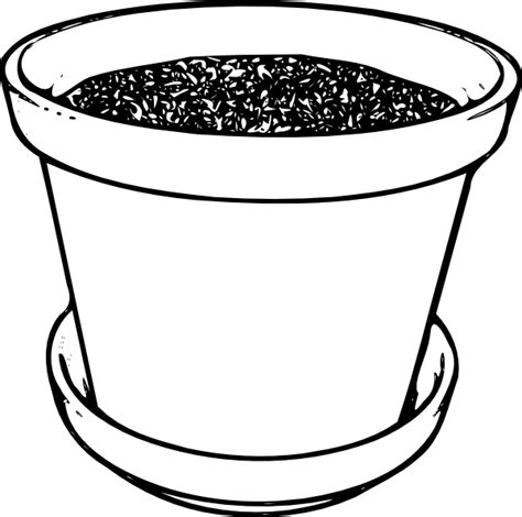 Cactus boho transparent background plant silhouette modern. Flower Pot Clipart Black And White | Clipart Panda - Free ...