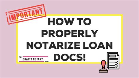 How To Properly Notarize Loan Documents Fl Notary Youtube