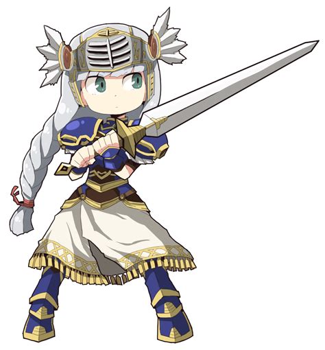 Dokan Dkn Lenneth Valkyrie Valkyrie Profile Series Silver Hair 1girl Armor Armored