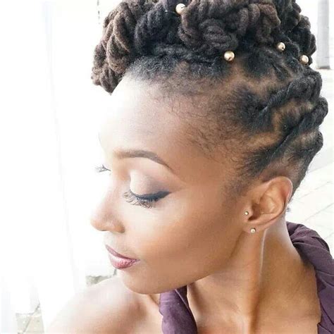 This style is more complex as the dreadlocks have been groomed to look twisted. Wedding styles for Natural Hair and locs | Offbeat Bride