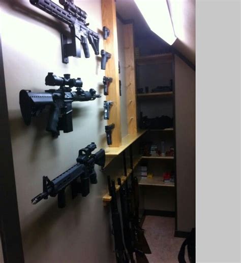 While all of these methods use the idea of hiding the safe in a closet, they are all very. DIY gun room 5 | Gun Safes, Cases, & Storage | Pinterest ...