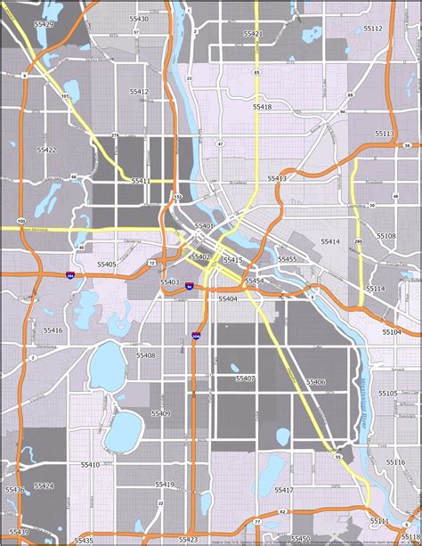 City Of Minneapolis Zip Code Map Gracie Georgianna