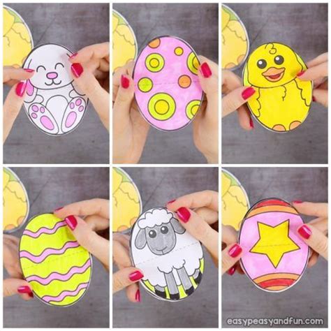 If using as a template to trace onto another kind of paper (patterned, textured etc.) i would highly recommend using cardstock if possible. Printable Easter Egg Paper Toy - Easy Peasy and Fun | Easter egg designs, Easter crafts, Paper toys